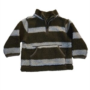Baby Gap Cozy Striped Kids Pullover 1/2 Zip, Size 18 - 24 Months